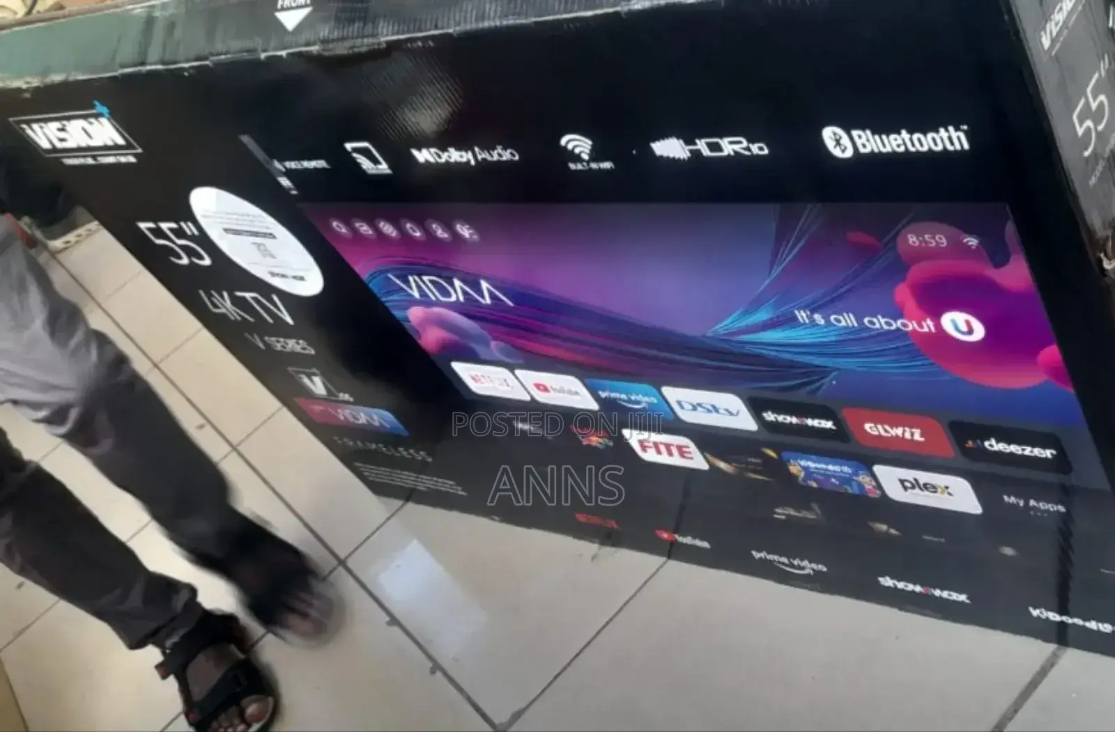 Vision 55 Inches Vidaa Frameless Tv