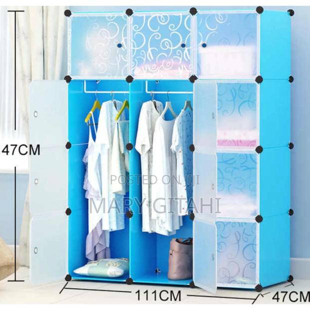 3- Column Portable Clothes Cabinet