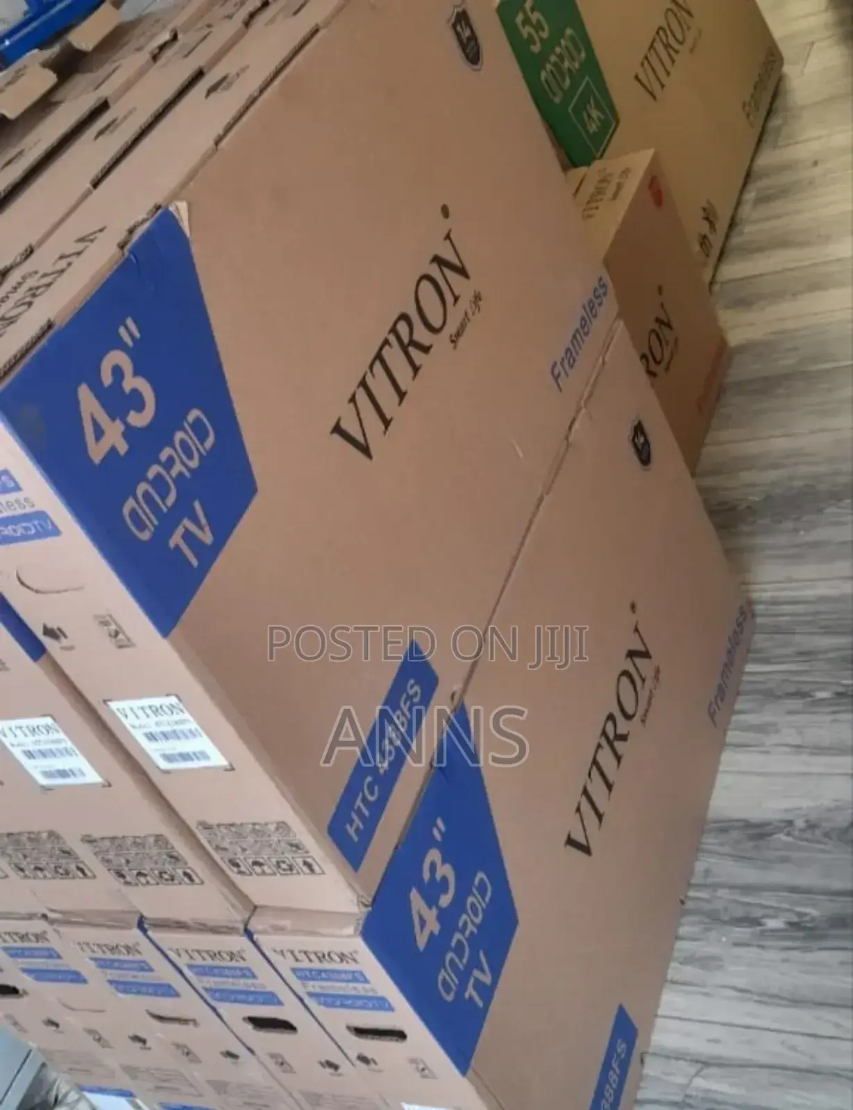 Vitron 43" New Model Tv With Blue