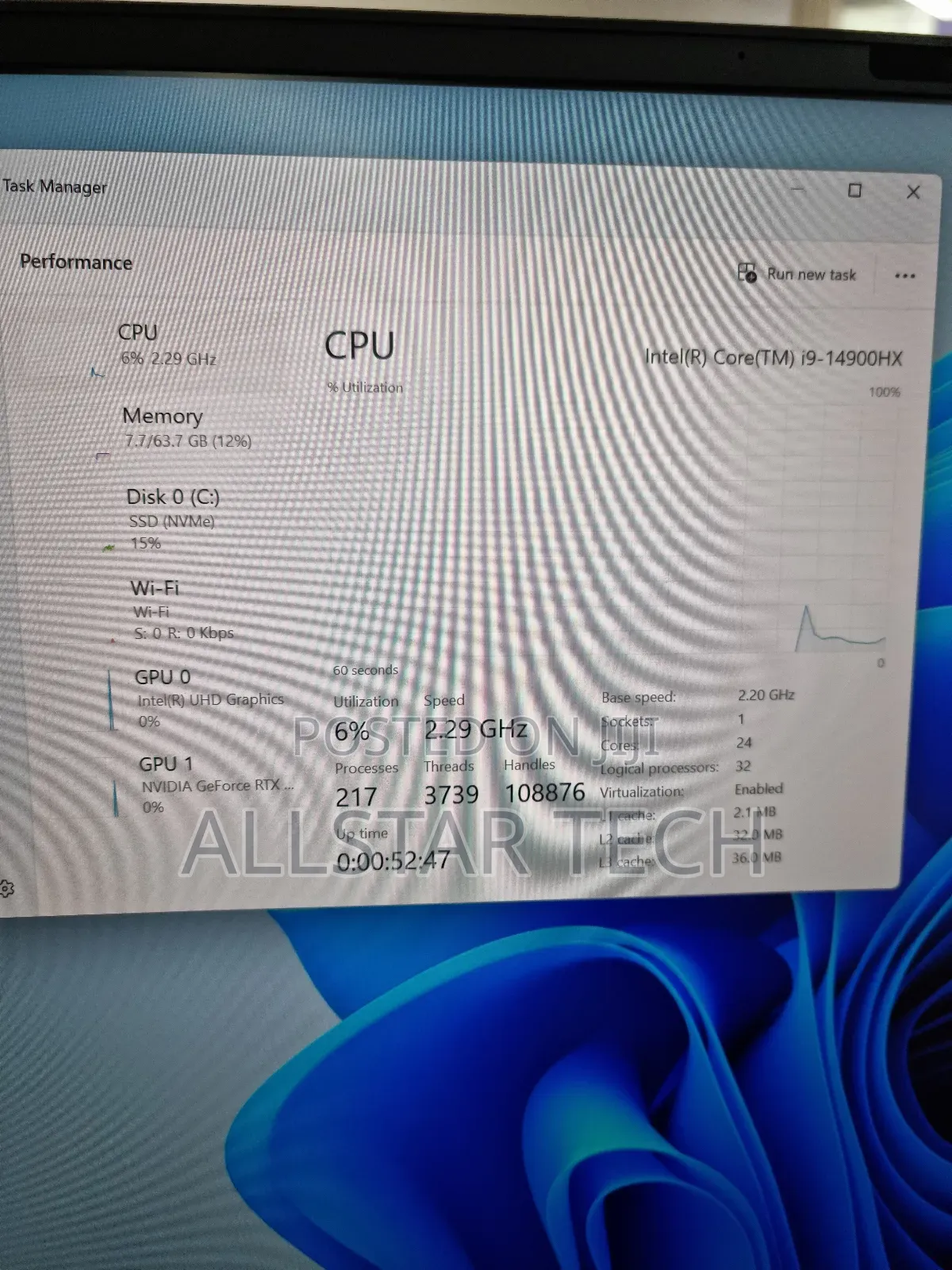 Laptop 64GB Intel Core I9 SSD 4T