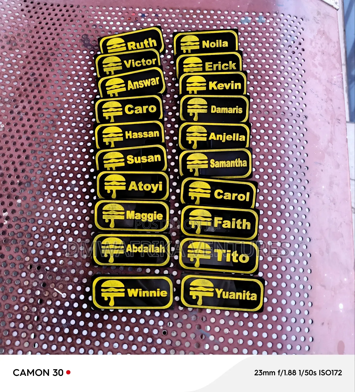Staff Name Tags