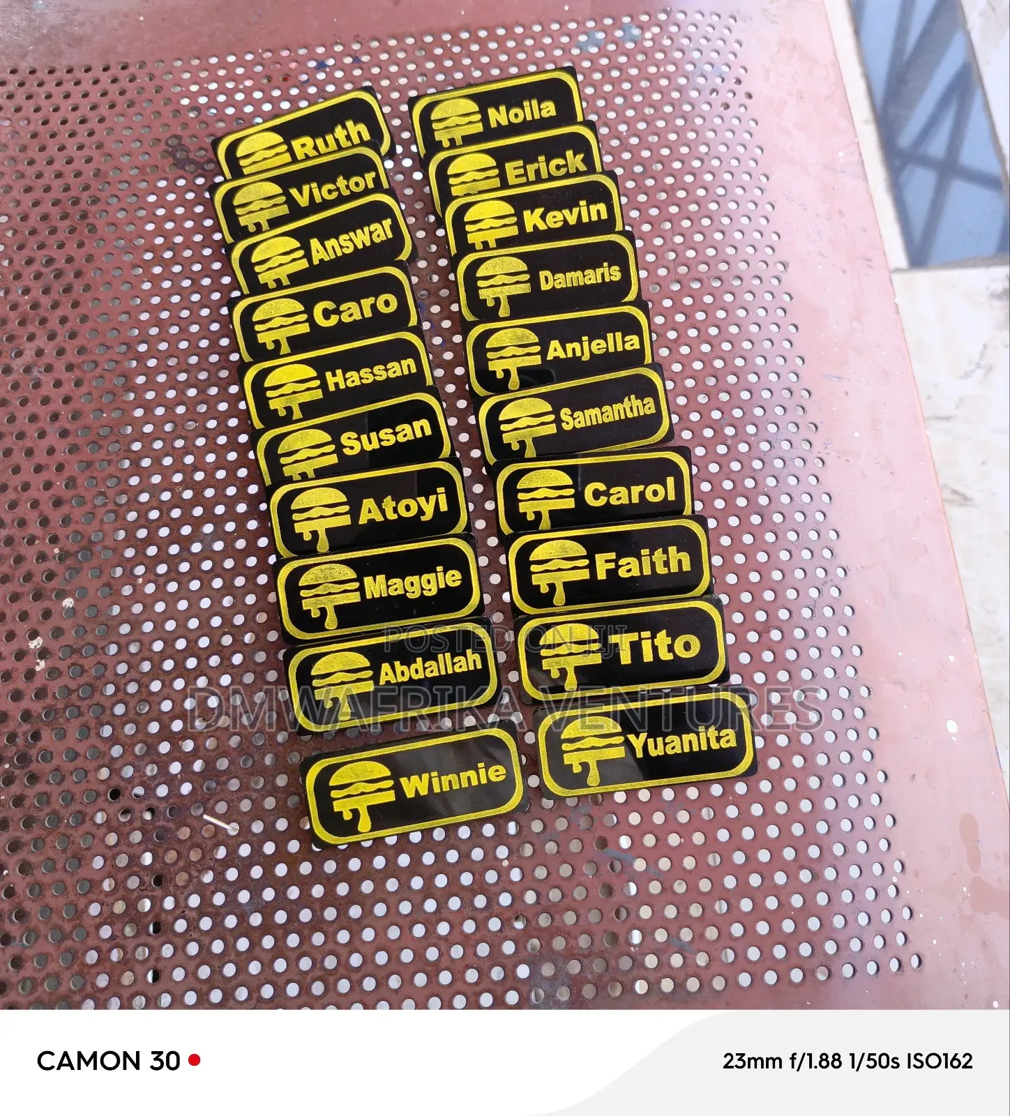 Staff Name Tags