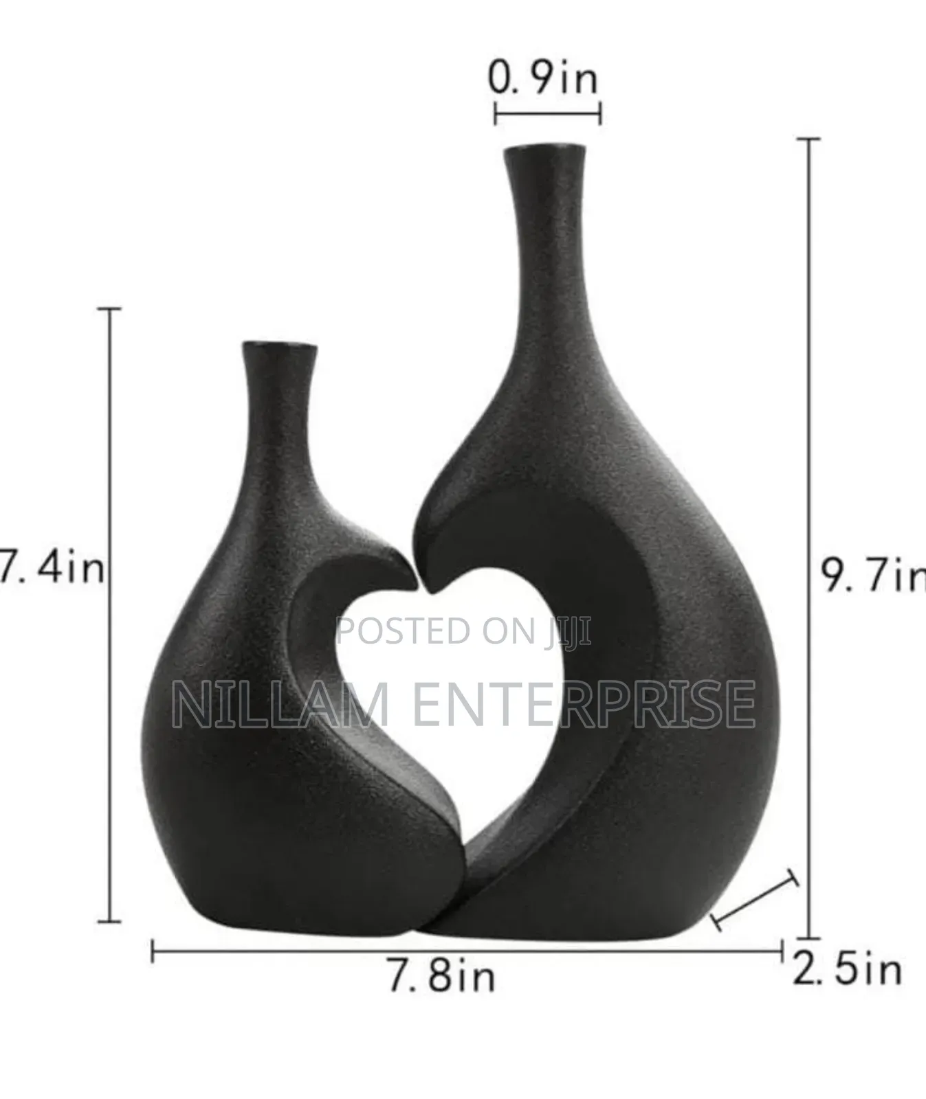 Decorative Heart Shape Vase