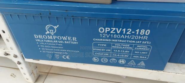 Drompower 12v 180ah Vrla Tubular Gel Battery.