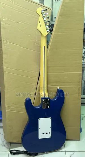 Fender Stratocaster Electric Solo Guitar ( Blue )