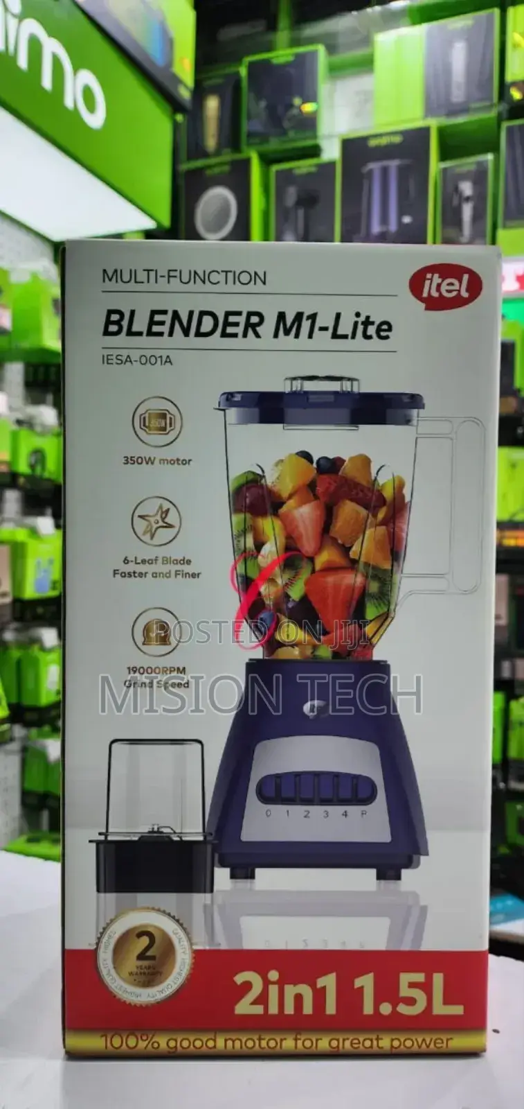 Itel Multi-Function Blender 1.5L M1 Lite 350W 