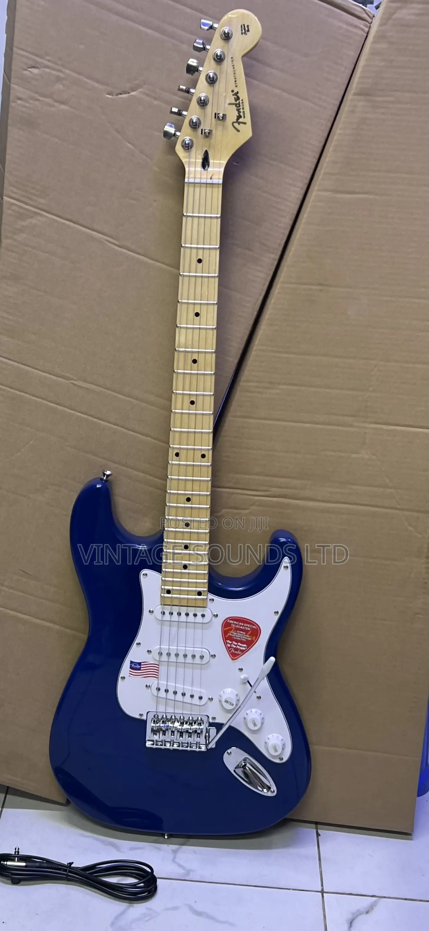 Fender Strotocaster Electric Lead Guitar ( Blue )