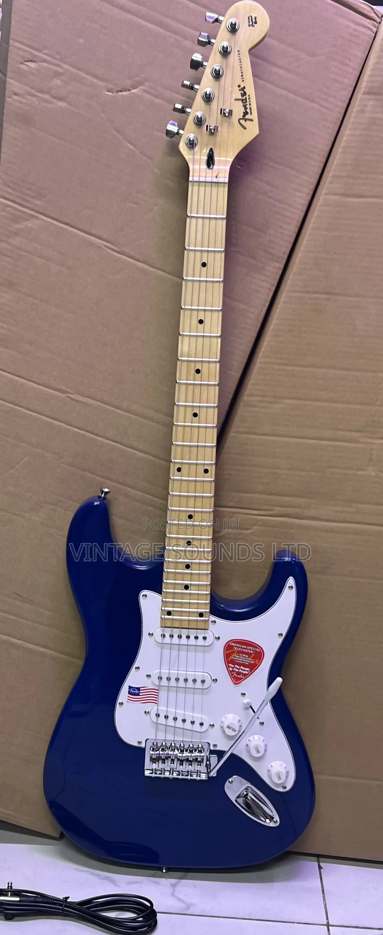 Fender Strotocaster Electric Lead Guitar ( Blue )