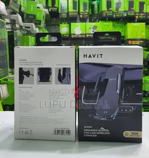 15w Vcar Wireless Charger Phone Holder Havit W3034