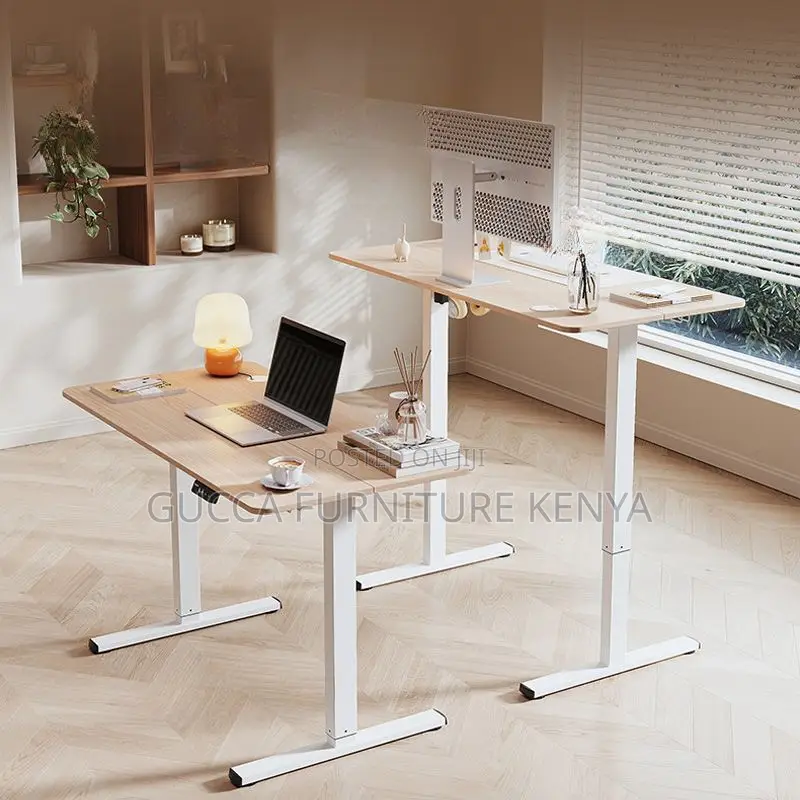 Office Tables: Modern Height-Adjustable Executive Work Desk