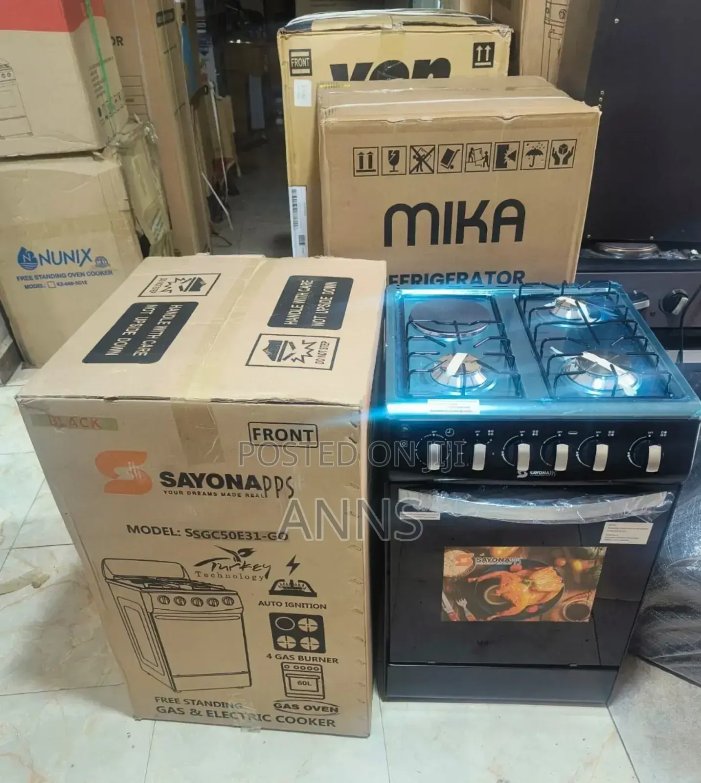 Sayona Standing Cooker 3+1