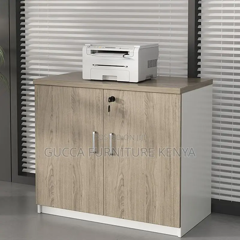 Cabinets:Grey Scratch Resistant Credenza Storage Cabinet