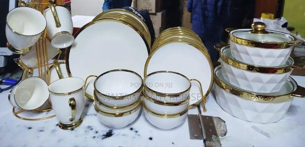 27pcs Dinner Set With Gold