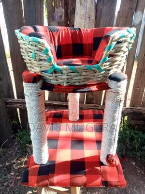 Big Cat Kitten Bed With Scratching Posts - 2 Storey - thumbnail 2