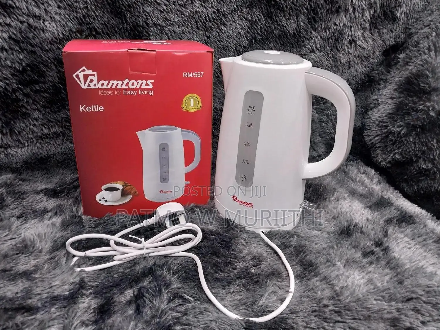 Water Heater Ramton Cordless Kettle 3l