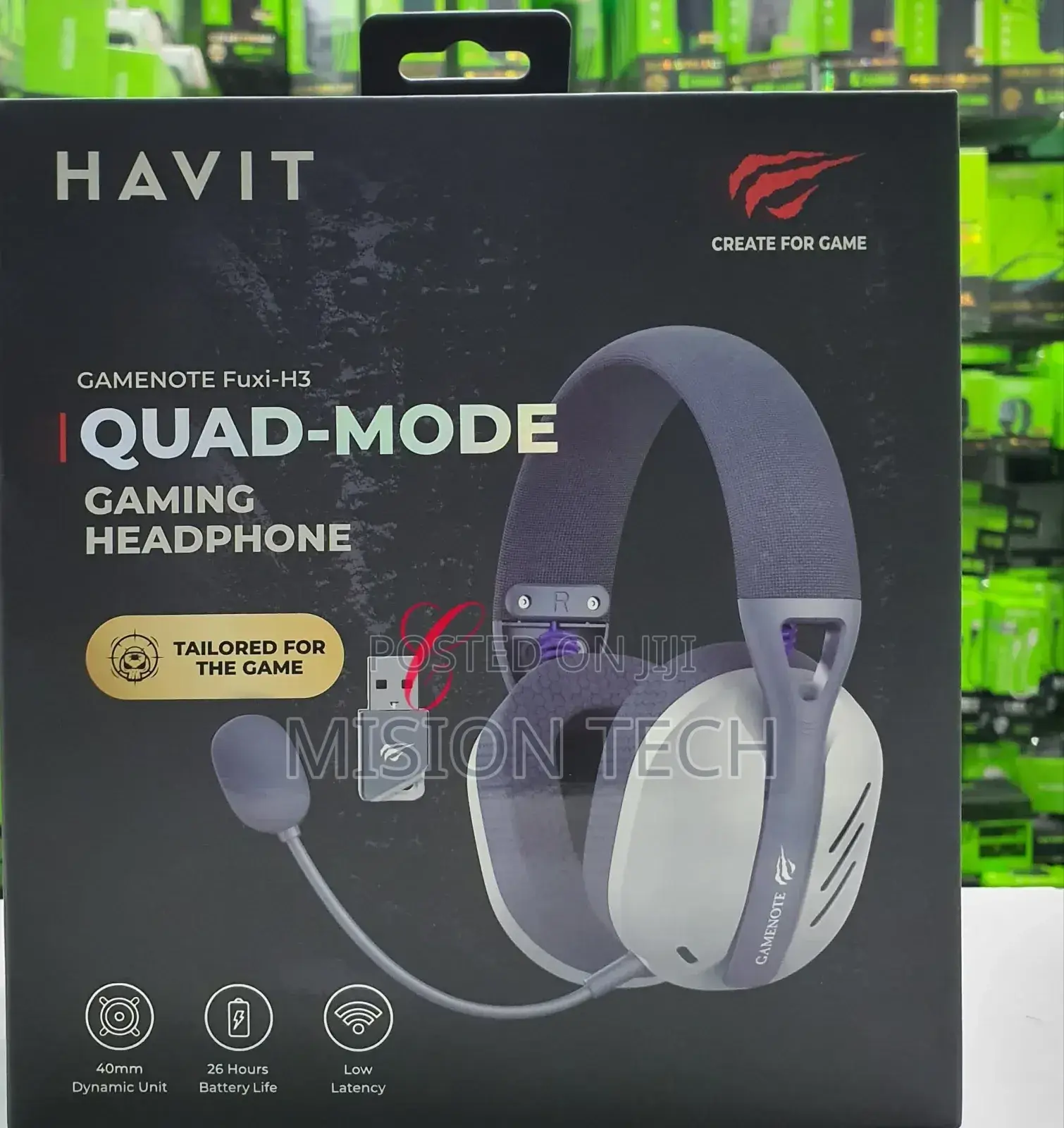 Havit Fuxi-H3 GAMENOTE Wireless Quad-Mode Gaming Headphones.