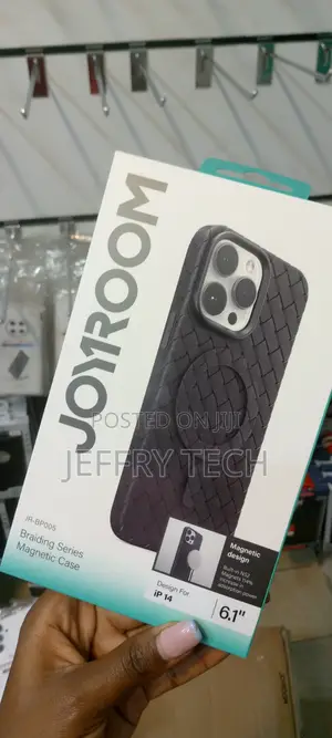 Joyroom Braided Magnetic Protection Case for iPhone 14-Black