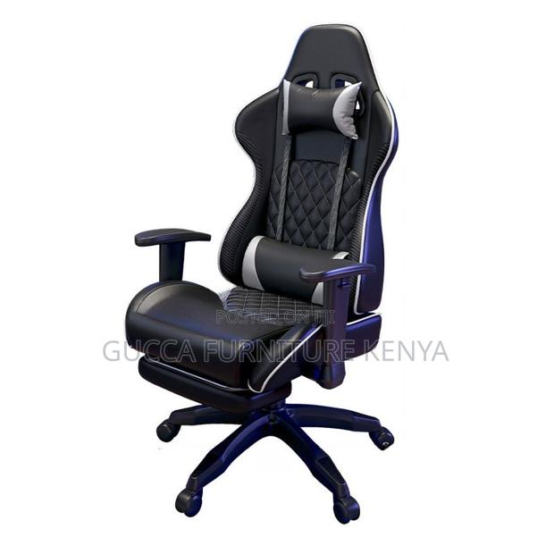 Office Chairs:Adjustable Back Angle Gaming Chair With Wheels - thumbnail 3