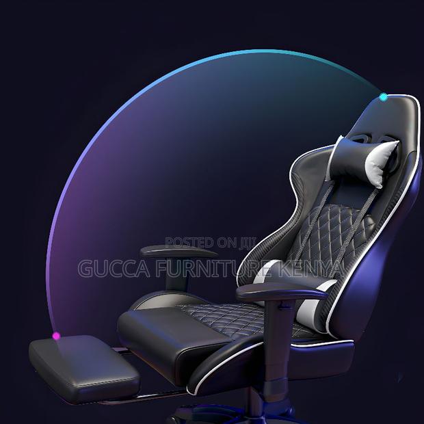 Office Chairs:Adjustable Back Angle Gaming Chair With Wheels - thumbnail 4