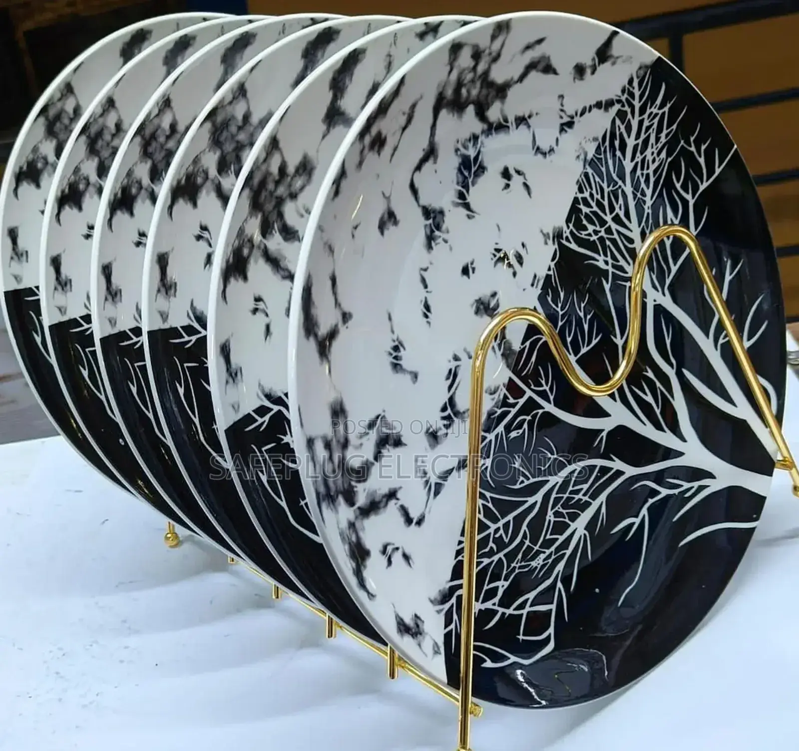 Tree Plate Designed 6pcs Dinner Plates