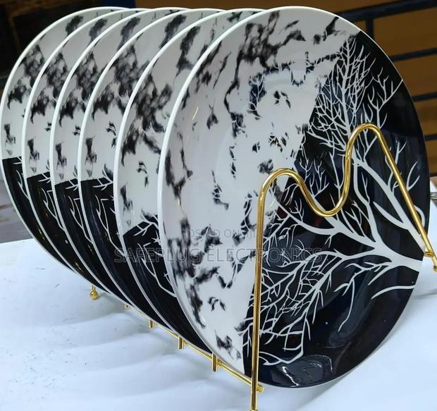 Tree Plate Designed 6pcs Dinner Plates - main view