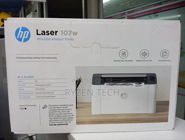 107W HP Laser Printer 107w/ HP Laser Wireless