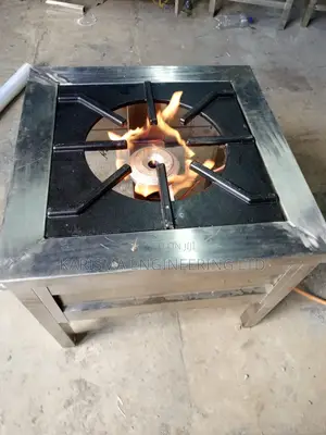 High Pressure One Burner. Stainless Steel.