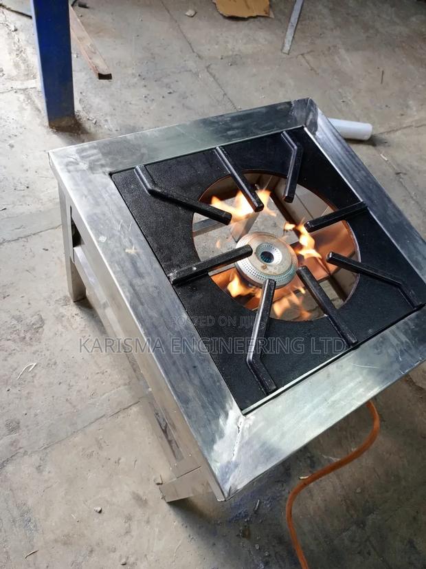 High Pressure One Burner. Stainless Steel. - thumbnail 3