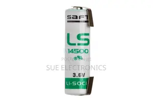 Saft Ls14500 " Lithium Battery W/Solder Tabs