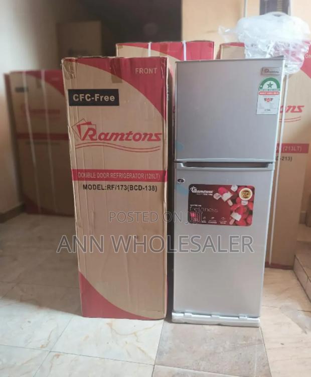 Ramtons 2 Door Direct Cool Fridge 128 Litres Silver RF