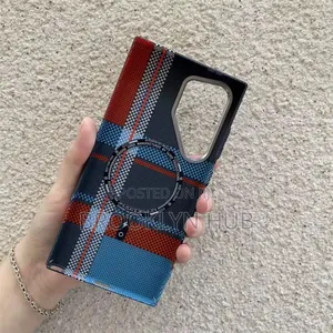 Luxo Carbon Fibre Case With Magsafe Attraction for Samsung