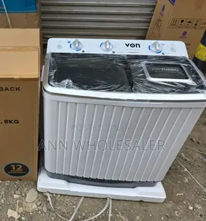 Von 8kg VWM-08ahk Black Washing Machine, (1yr Wrty) v/N