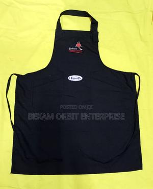 Professional Branded Cotton Black Aprons - thumbnail 2