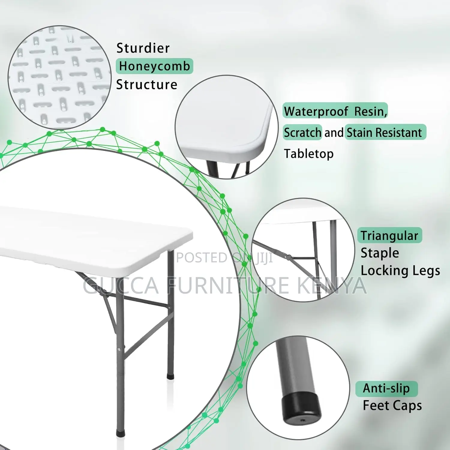 Dining Tables: Portable Folding Plastic Dining Table