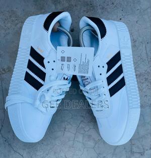 White Adidas Samba Sneakers Double Sole, - thumbnail 2