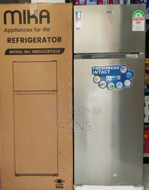 Mika 211LITRES MRDCD211XLB Double Door Fridge