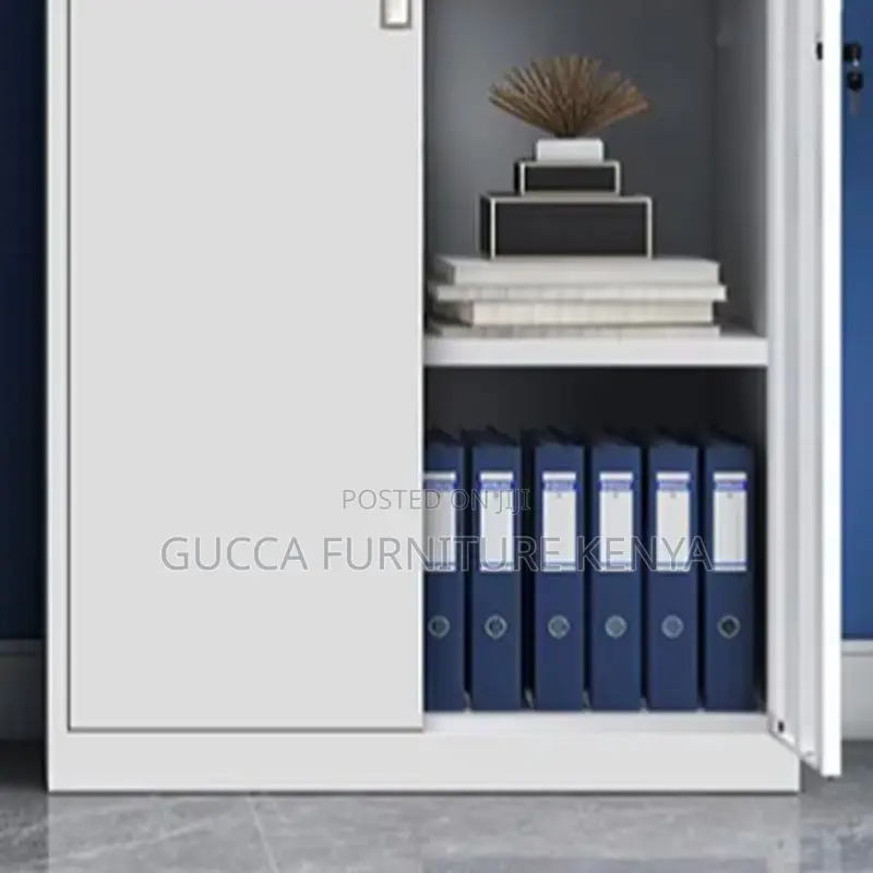 Cabinets:2-Door Steel Adaptable Shelf Storage Cabinet