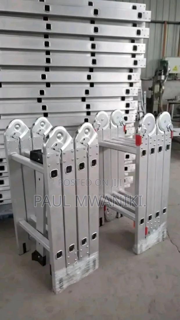 High Quality Aluminum Multi Folding Ladder - main view