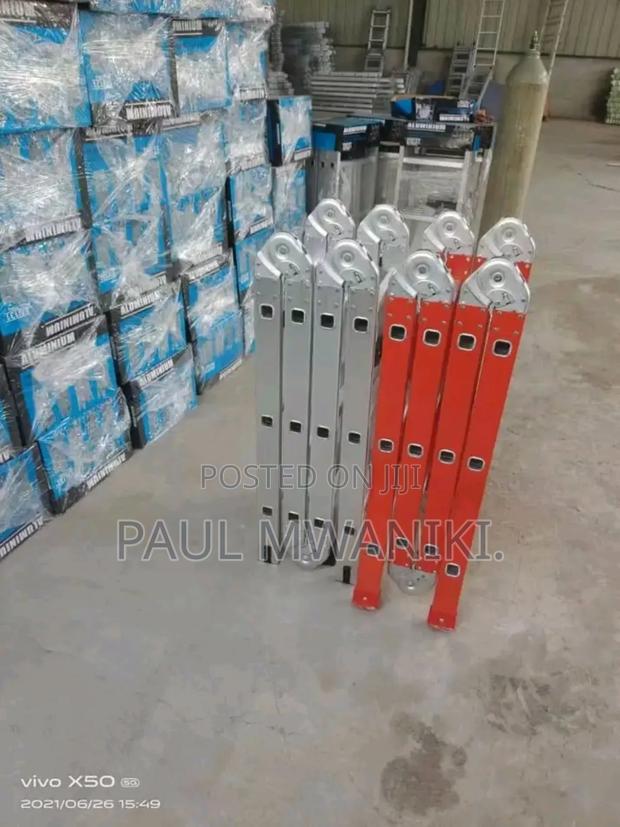 High Quality Aluminum Multi Folding Ladder - thumbnail 3