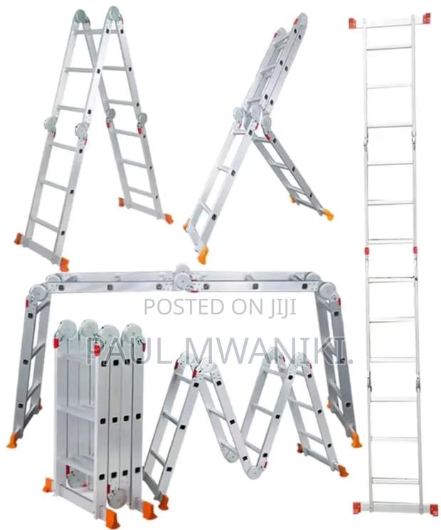 High Quality Aluminum Multi Folding Ladder - thumbnail 4
