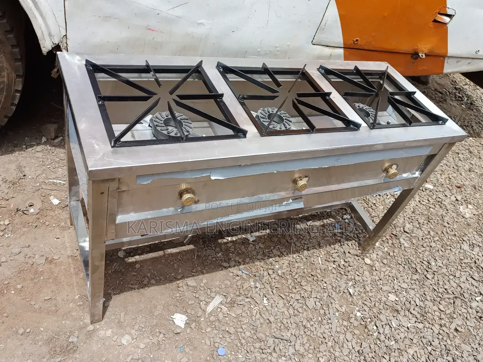 3 Burner Stainless Steel.