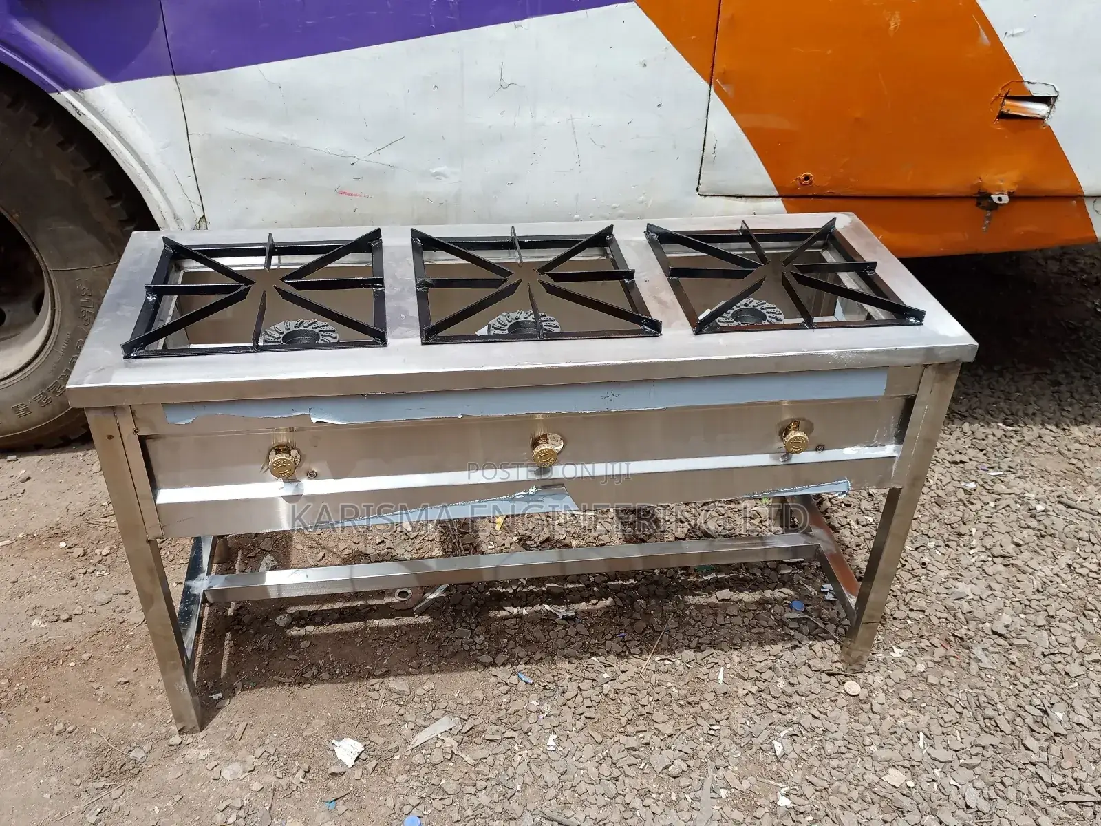 3 Burner Stainless Steel.