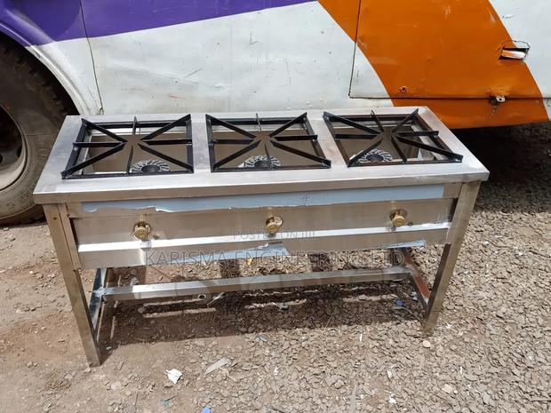 3 Burner Stainless Steel. - thumbnail 2