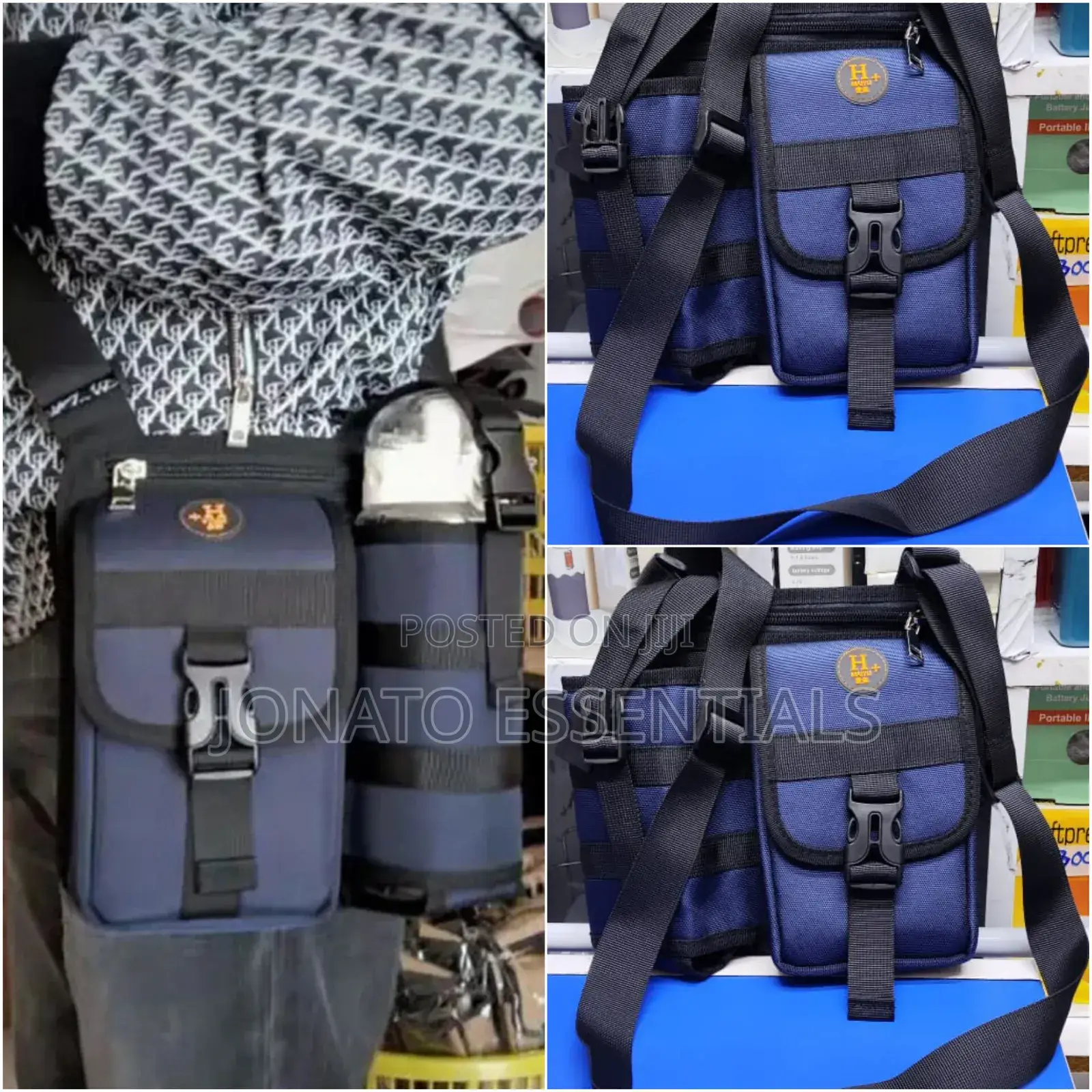 Water Bottle Holder Carrier Bag With Adjustable Strap