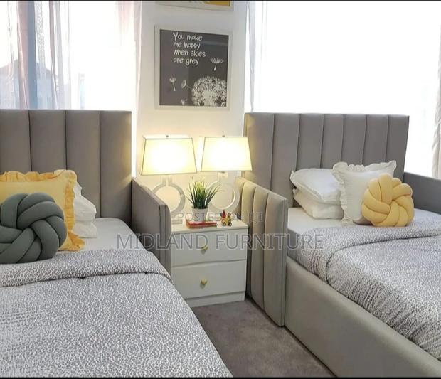 Fabric Bed for Children With Protection Rails