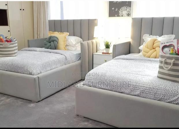 Fabric Bed for Children With Protection Rails - thumbnail 2