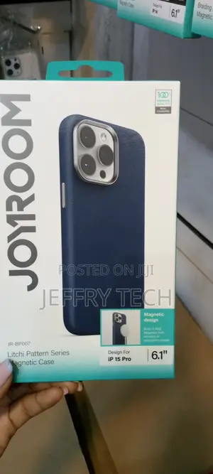 iPhone 15 Pro Style the Ather Case Lychee Joyroom-Blue