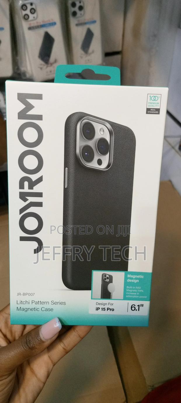 iPhone 15 Pro Style the Ather Case Lychee Joyroom-Black - main view