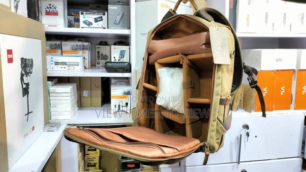 Waxed Canvas Leather Camera Bag Backpack 25L - thumbnail 3