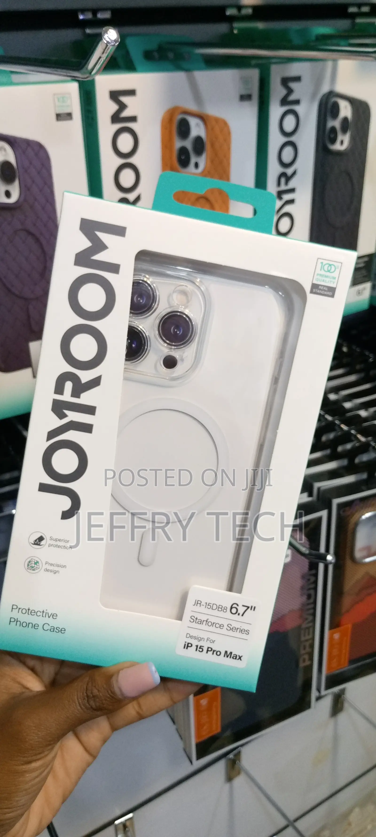 Joyroom for iPhone 15 Pro Max Matte Skin Magsafe Clear Case